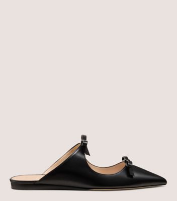 Stuart Weitzman Reese Flat Slide In Black