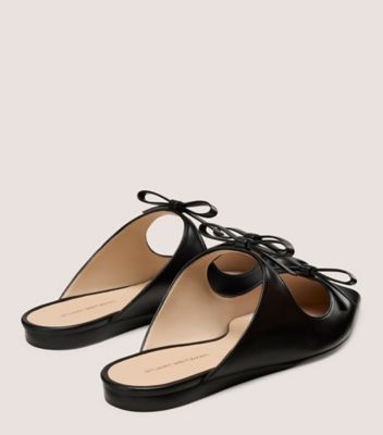 Stuart Weitzman,REESE FLAT SLIDE,Black