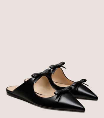 Stuart Weitzman,REESE FLAT SLIDE,Black