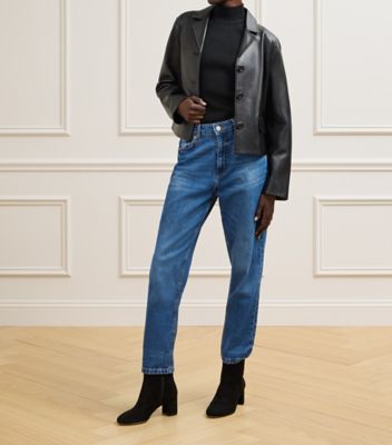 Stuart Weitzman,Suède,Noir,Shoe on tall model