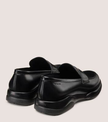 Stuart Weitzman,CHAD LOAFER,Black,Back View