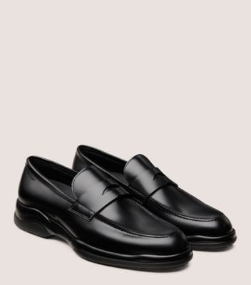 Stuart Weitzman,CHAD LOAFER,Black,Angle View