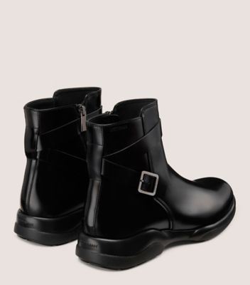 Stuart Weitzman,Boot,Cuir brossé,Noir,Back View