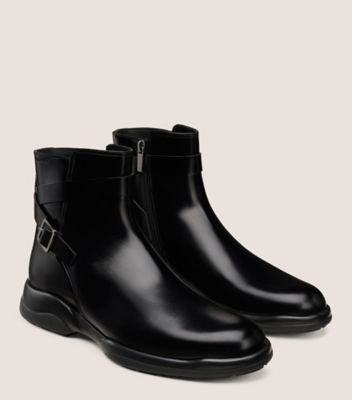 Stuart Weitzman,Boot,Cuir brossé,Noir,Angle View