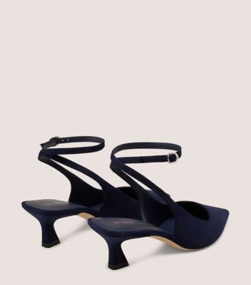 Stuart Weitzman,VINNIE 50 STRAP PUMP,Navy
