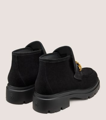 Stuart Weitzman,CHUKKA HUDSON SOLUXE,Bootie,Suède sport,Noir,Back View