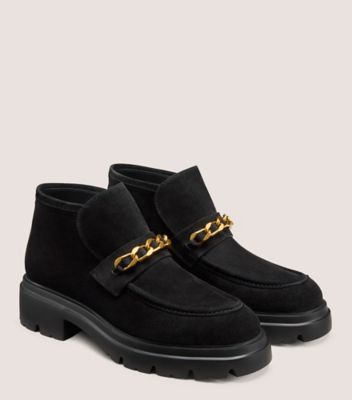 Stuart Weitzman,CHUKKA HUDSON SOLUXE,Bootie,Suède sport,Noir,Angle View