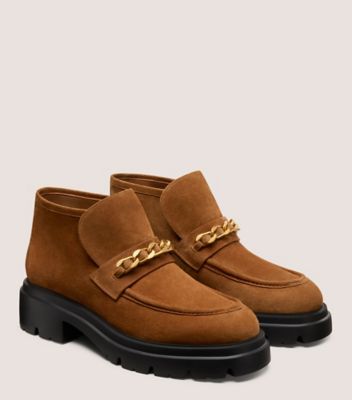 Stuart Weitzman,CHUKKA HUDSON SOLUXE,Bootie,Suède sport,Brun biche,Angle View