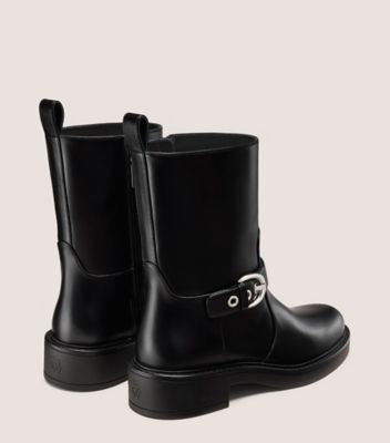 Stuart Weitzman,CHRYSTIE ZIP BOOTIE,,Back View