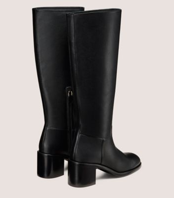 Stuart Weitzman,FINN BOOT,Black,Back View