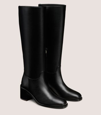 Stuart Weitzman,FINN BOOT,Black,Angle View