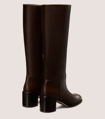 Stuart Weitzman,FINN BOOT,Brown,Back View