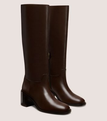 Stuart Weitzman,FINN BOOT,Brown,Angle View