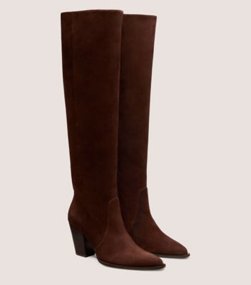 Stuart Weitzman,JOLENE BOOT,Brown,Angle View
