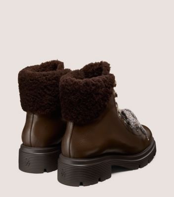 Stuart Weitzman,HUDSON LITE LACE-UP BOOTIE,,Back View