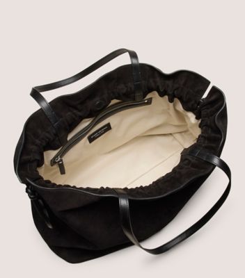 Stuart Weitzman,FOURRE-TOUT MIA,Tote,Suède texturé,Noir,Top View