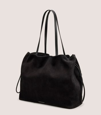Stuart Weitzman,FOURRE-TOUT MIA,Tote,Suède texturé,Noir,Side View