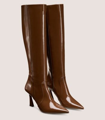 Stuart Weitzman,VINNIE ZIP BOOT 85,,Angle View