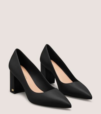 Stuart Weitzman,JONES BLOCK PUMP 75,Black