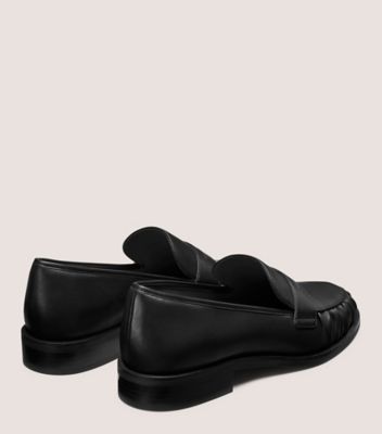 Stuart Weitzman,Loafer,Cuir lisse,Noir