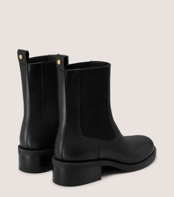 Stuart Weitzman,SULLY CHELSEA BOOTIE,Black,Back View
