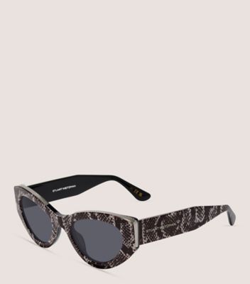 Stuart Weitzman,BOLD CAT-EYE SUNGLASSES,,Angle View
