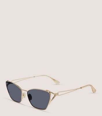 Stuart Weitzman,CAT-EYE KEYHOLE METAL SUNGLASSES,,Angle View
