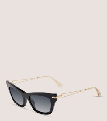 Stuart Weitzman,CAT-EYE KEYHOLE SUNGLASSES,,Angle View