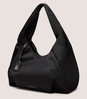 Stuart Weitzman,Shoulder bag,Nylon,Noir,Side View