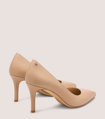 Stuart Weitzman,Pump,Cuir lisse,Beige Bambina