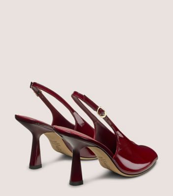 Stuart Weitzman,Cuir verni,Bois De Rose,Back View