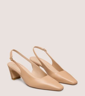 Stuart Weitzman,Cuir nappa,Beige Adobe,Angle View