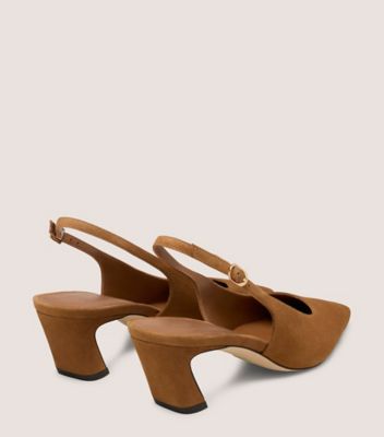 Stuart Weitzman,Suède,Amande Rôtie,Back View