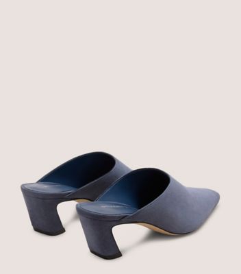 Stuart Weitzman,Suède,Bleu Orageux,Back View