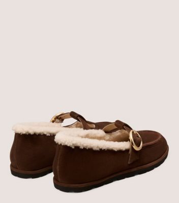 Stuart Weitzman,DAKOTA SHEARLING MARY JANE,,Back View