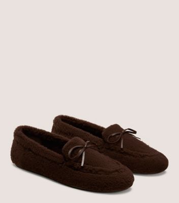 Stuart Weitzman,Loafer,RASON À MOTIF ONDULÉRaso,Brun Noyer,Angle View