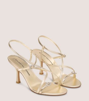 Stuart Weitzman,KENSINGTON STRAPPY SANDAL 85,,Angle View